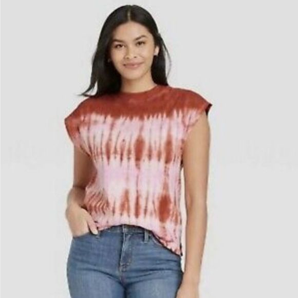 Universal Thread Tops - TIE-DYE Cap Sleeve Muscle Tee